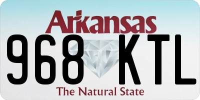 AR license plate 968KTL