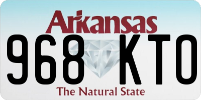 AR license plate 968KTO