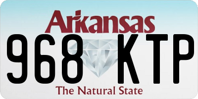 AR license plate 968KTP