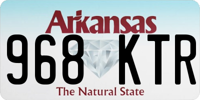 AR license plate 968KTR