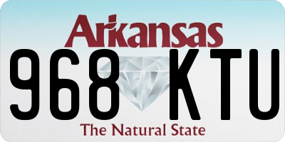 AR license plate 968KTU
