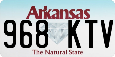 AR license plate 968KTV