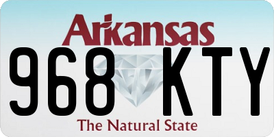AR license plate 968KTY