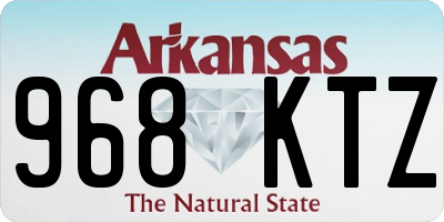 AR license plate 968KTZ