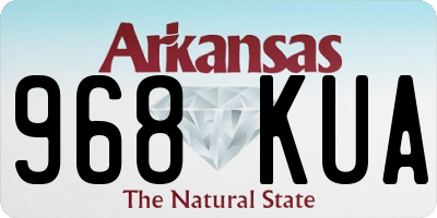 AR license plate 968KUA