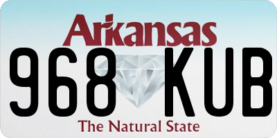 AR license plate 968KUB