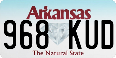 AR license plate 968KUD