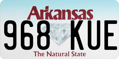 AR license plate 968KUE