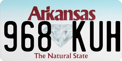 AR license plate 968KUH