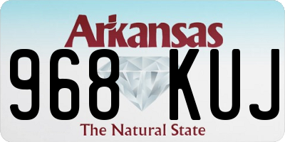 AR license plate 968KUJ