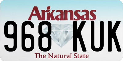 AR license plate 968KUK
