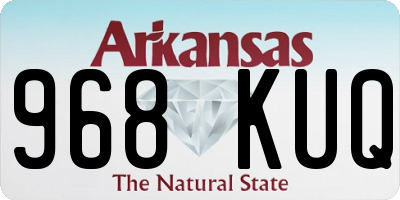 AR license plate 968KUQ