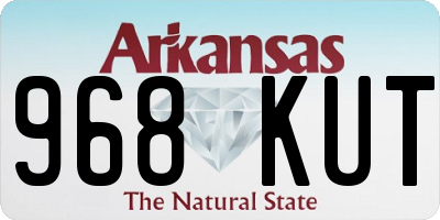 AR license plate 968KUT