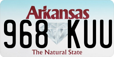 AR license plate 968KUU