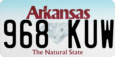 AR license plate 968KUW