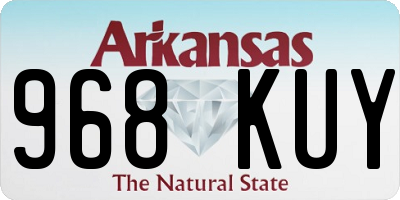 AR license plate 968KUY