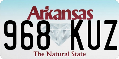 AR license plate 968KUZ