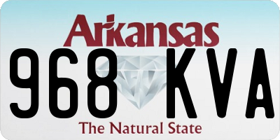AR license plate 968KVA
