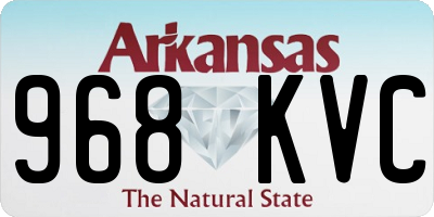 AR license plate 968KVC