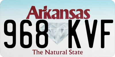 AR license plate 968KVF
