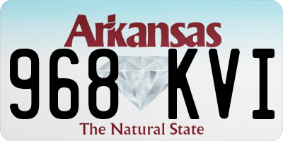 AR license plate 968KVI