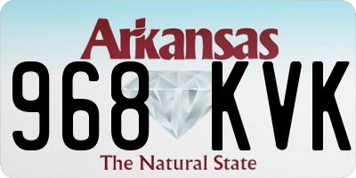AR license plate 968KVK