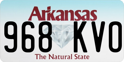 AR license plate 968KVO