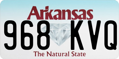 AR license plate 968KVQ