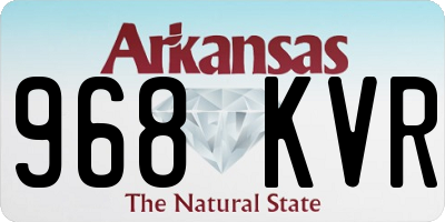 AR license plate 968KVR