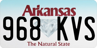 AR license plate 968KVS