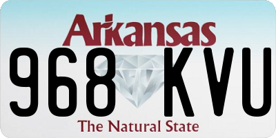AR license plate 968KVU