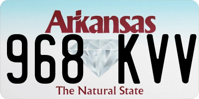 AR license plate 968KVV
