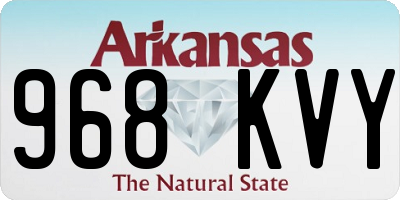 AR license plate 968KVY