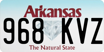 AR license plate 968KVZ