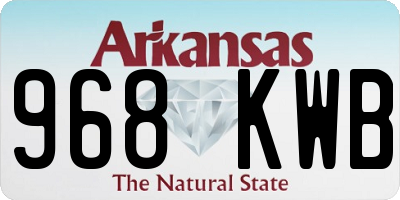 AR license plate 968KWB