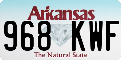 AR license plate 968KWF