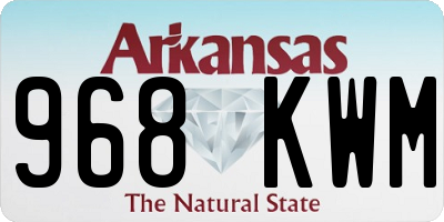 AR license plate 968KWM