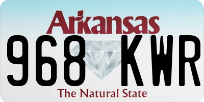 AR license plate 968KWR
