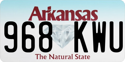 AR license plate 968KWU