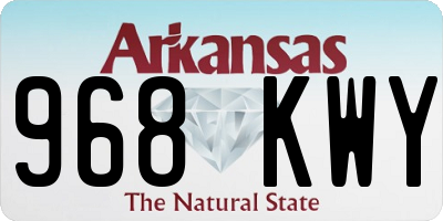 AR license plate 968KWY