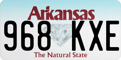 AR license plate 968KXE
