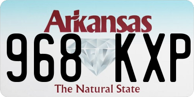 AR license plate 968KXP