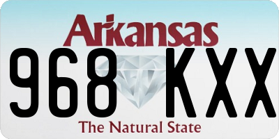 AR license plate 968KXX