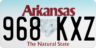AR license plate 968KXZ
