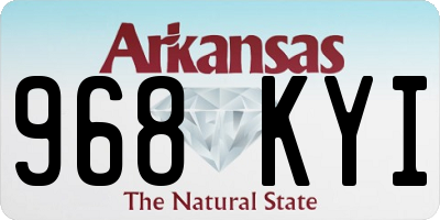 AR license plate 968KYI