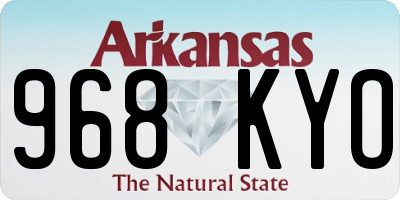 AR license plate 968KYO