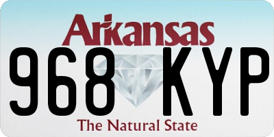 AR license plate 968KYP