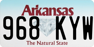 AR license plate 968KYW