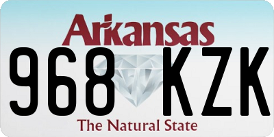 AR license plate 968KZK