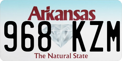 AR license plate 968KZM